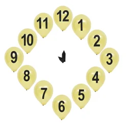 Horloge ballon x12-Gifi