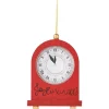Horloge de Noël à suspendre rouge-Gifi Hot