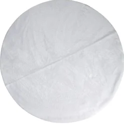 Jupe de sapin de Noël en peluche diamètre 120cm blanc-Gifi Online