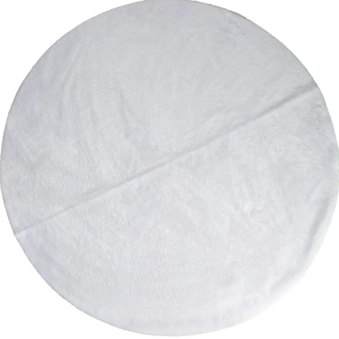 Jupe de sapin de Noël en peluche diamètre 120cm blanc-Gifi Online