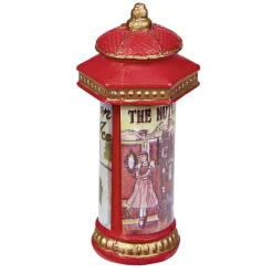 Kiosque de Noël rouge en résine-Gifi Clearance