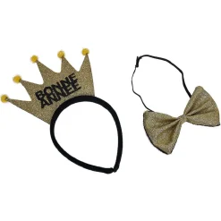 Kit accessoires Bonne année noir et doré-Gifi Hot