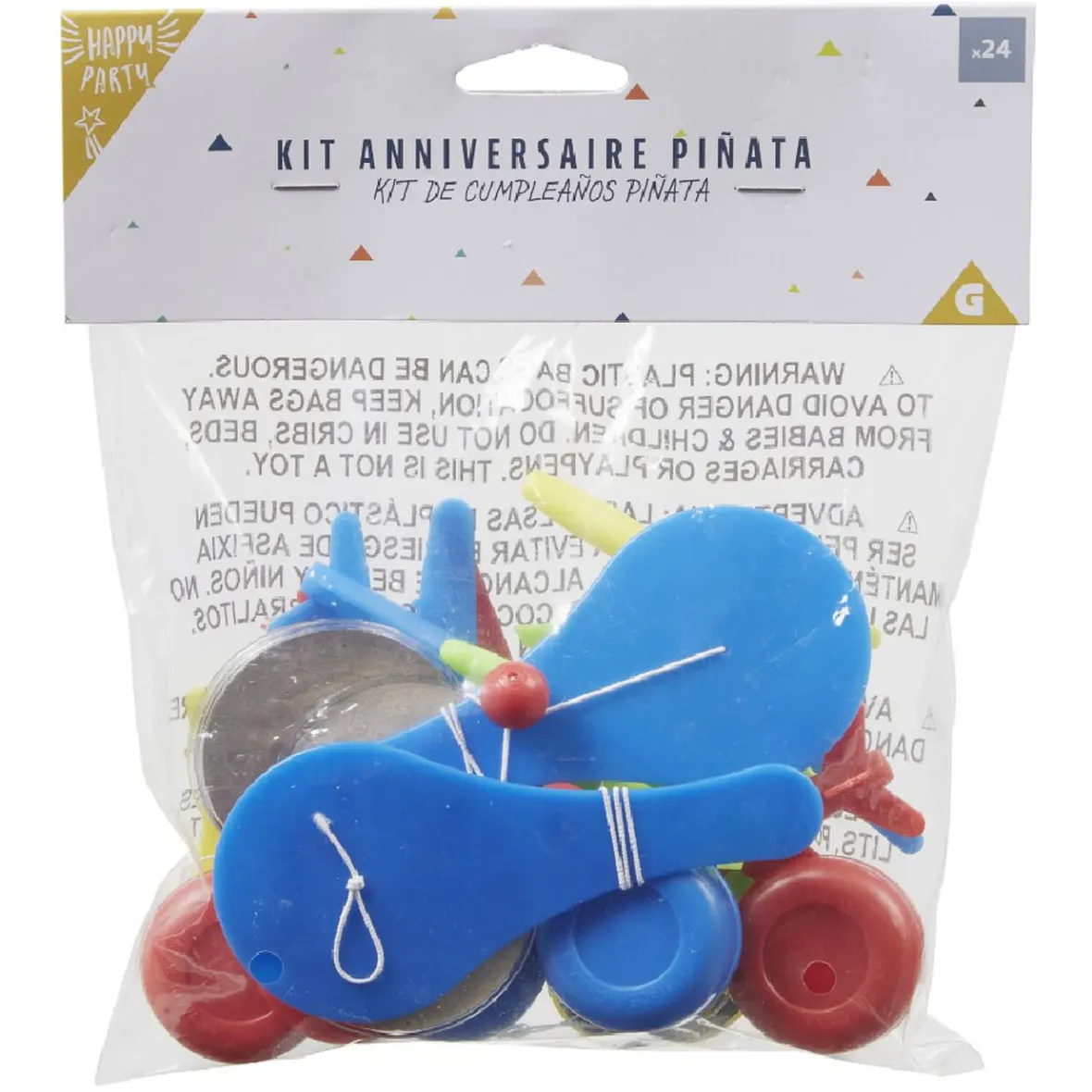 Kit anniversaire pour piñata garcon 24 pièces-Gifi New
