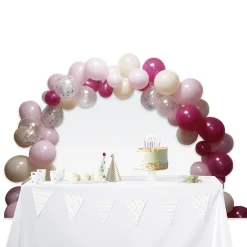 Kit arche à ballons rose 95 pièces-Gifi