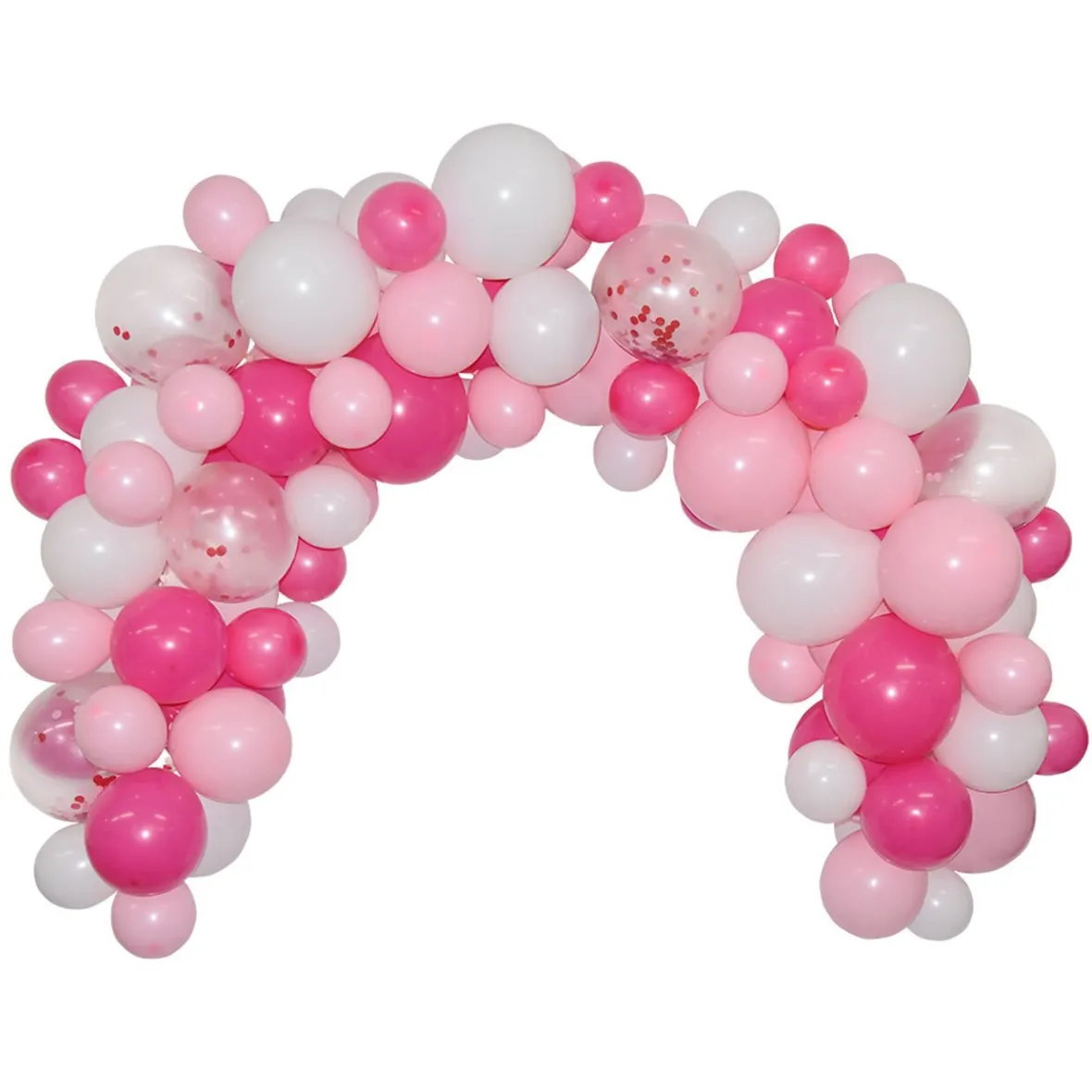 Kit arche de ballons roses 5m-Gifi Outlet