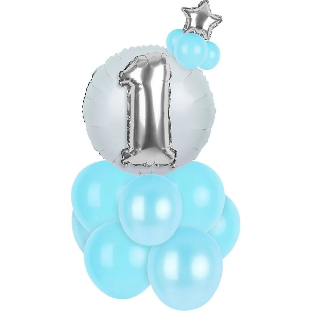 Kit ballon chiffre 1 bleu ou rose-Gifi