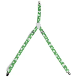 Kit bretelles, lunettes et noeud papillon Saint-Patrick vert-Gifi Online