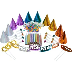 Kit cotillons pour 15 personnes multicolore-Gifi Online