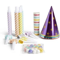 Kit cotillons pour 5 personnes multicolore-Gifi Online