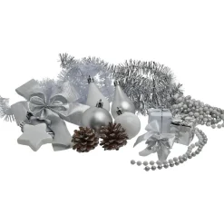 Kit décoration argentée pour sapin X 40-Gifi Best