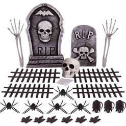 Kit décoration cimetière Halloween 24 pièces-Gifi Online