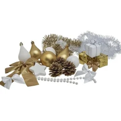 Kit décoration dorée pour sapin X 40-Gifi Outlet
