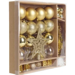 Kit décoration pour Sapin de Noël Doré x40-Gifi Outlet