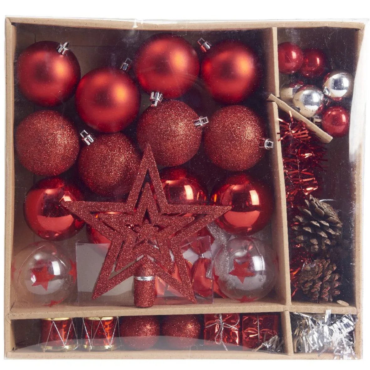 Kit décoration pour Sapin de Noël Rouge x40-Gifi Best