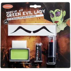 Kit de maquillage gras Halloween diablesse verte-Gifi Sale
