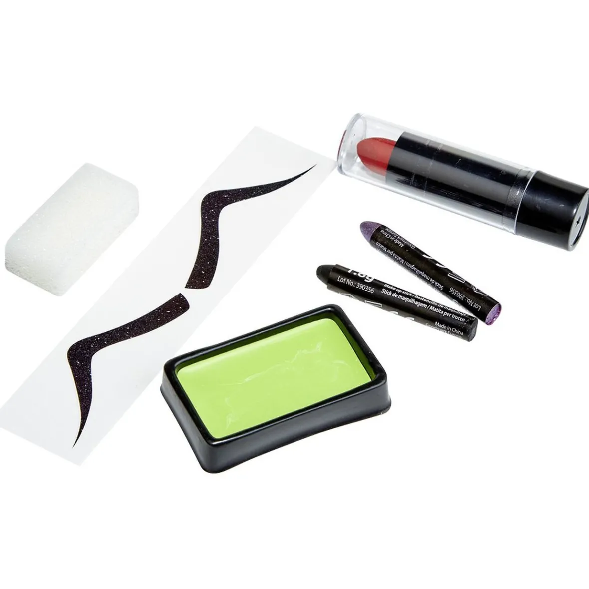 Kit de maquillage gras Halloween diablesse verte-Gifi Sale