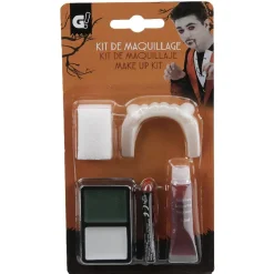 Kit de maquillage vampire avec dentier-Gifi Outlet