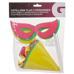 Kit festif fluo masque sans-gêne chapeau 15 pièces-Gifi Best