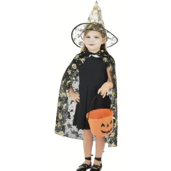 Kit Halloween seau citrouille cape chapeau sorcière-Gifi Hot