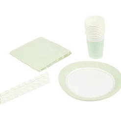 Kit jetable 32 pièces vert-Gifi Sale