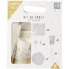 Kit jetable Bonne année vaisselle et accessoire 6 personnes argenté-Gifi New