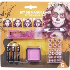 Kit maquillage Halloween paillette rose-Gifi Hot