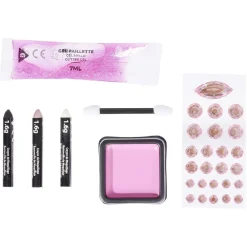 Kit maquillage Halloween paillette rose-Gifi Hot