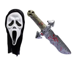 Kit masque et épée Halloween-Gifi Discount