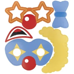 Kit photo booth clown circus 10 pièces-Gifi Discount