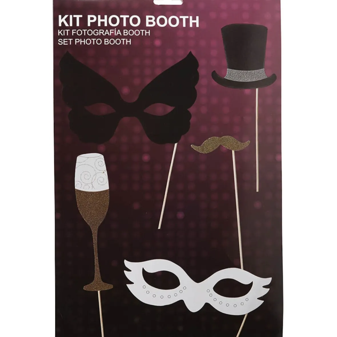 Kit photo booth nouvel an 15 pièces-Gifi Discount