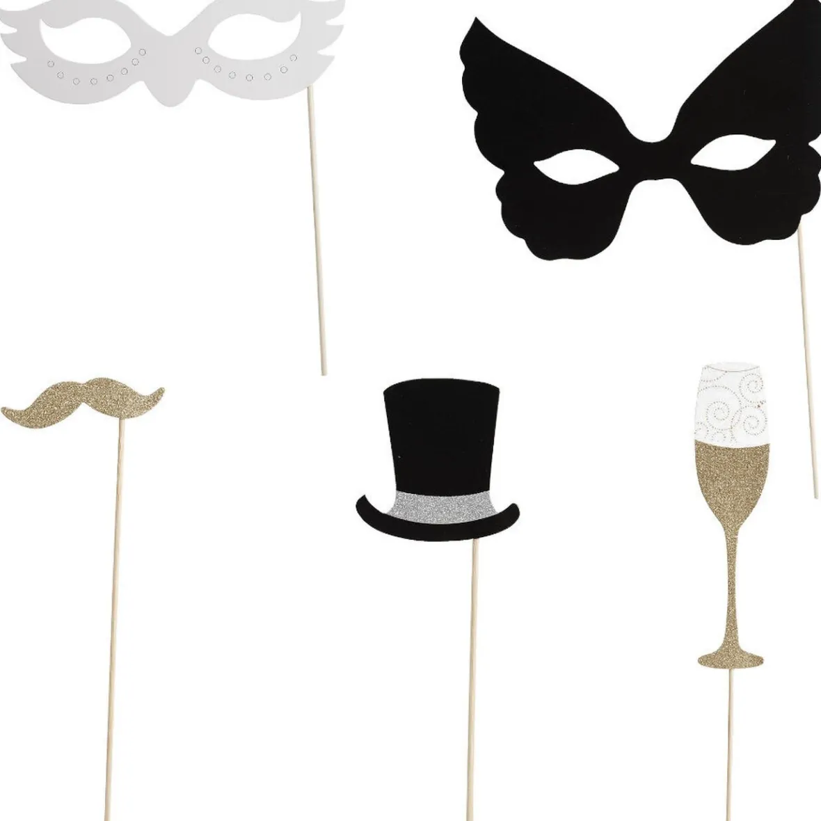 Kit photo booth nouvel an 15 pièces-Gifi Discount