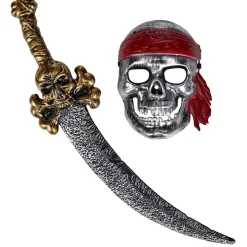 Kit pirate Halloween épée et masque adulte-Gifi Outlet