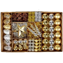 Kit pour sapin de Noël sujet à suspendre doré x100-Gifi Clearance