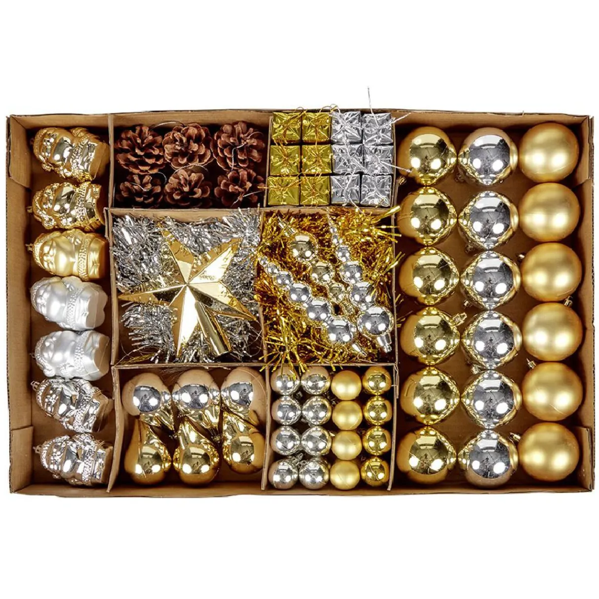 Kit pour sapin de Noël sujet à suspendre doré x100-Gifi Clearance