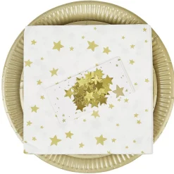 Kit vaisselle jetable 10 personnes Fin d'année-Gifi New