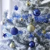 Kit XL décoration de sapin bleu et doré 82 pièces-Gifi Online