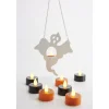 Lampe fantôme avec bougie lumineuse à suspendre Halloween-Gifi New