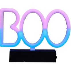 Lampe néon Halloween BOO rose et bleu 22xH16,5cm-Gifi Hot