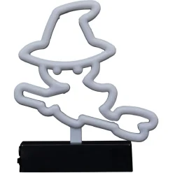 Lampe néon Halloween sorcière 18,5xH22cm-Gifi Best