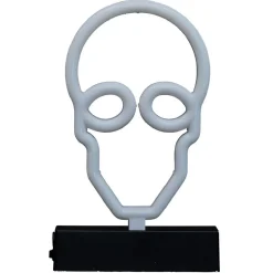 Lampe néon Halloween tête de mort 15xH23,5cm-Gifi Hot