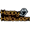 Lampe néon Happy Halloween orange 60xH28,5cm-Gifi