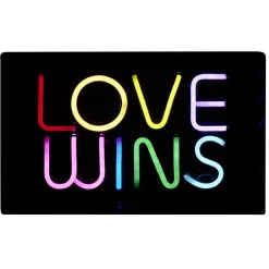 Lampe néon LOVE WINS 30x4,5xH15cm-Gifi Online