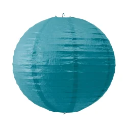 Lanterne chinoise en papier bleu-Gifi