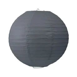 Lanterne chinoise en papier gris-Gifi