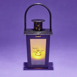 Lanterne LED Halloween animée à piles 7,4x7,4xH15,5cm-Gifi New