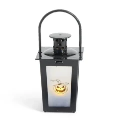 Lanterne LED Halloween animée à piles 7,4x7,4xH15,5cm-Gifi New