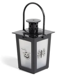 Lanterne LED Halloween animée à piles 7,4x7,4xH15,5cm-Gifi New
