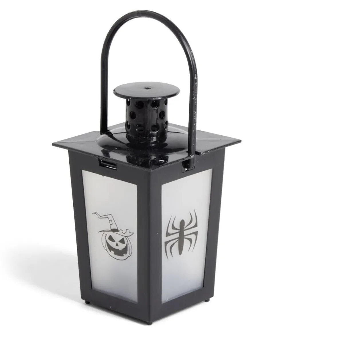 Lanterne LED Halloween animée à piles 7,4x7,4xH15,5cm-Gifi New