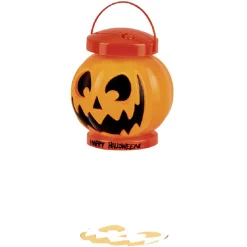 Lanterne LED sonore projecteur Halloween forme citrouille orange-Gifi Hot