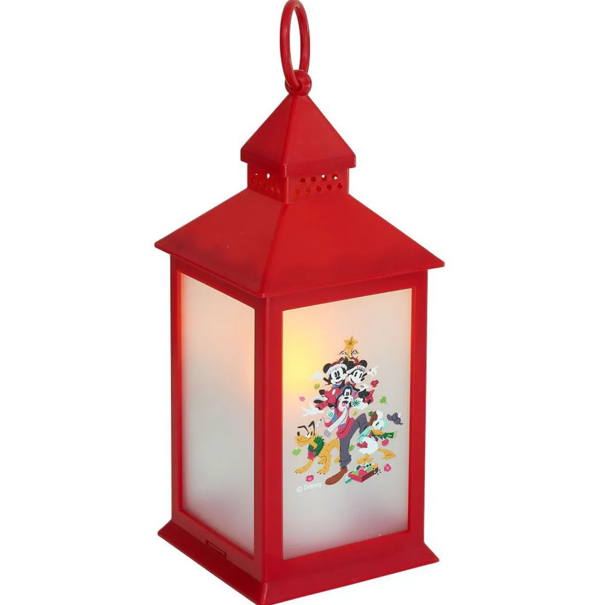 Lanterne lumineuse Disney Mickey Minnie plastique rouge 10,5x10,5xH24,5cm-Gifi Clearance